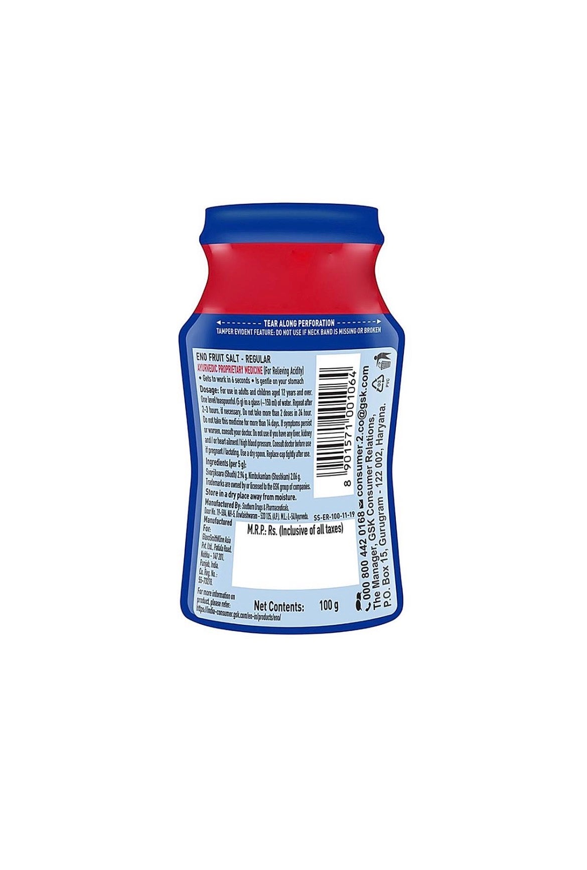 Eno Fruit Salt Regular : 100 g