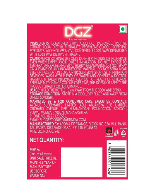 DGZ Social Diva Eau De Parfum : 100 ml