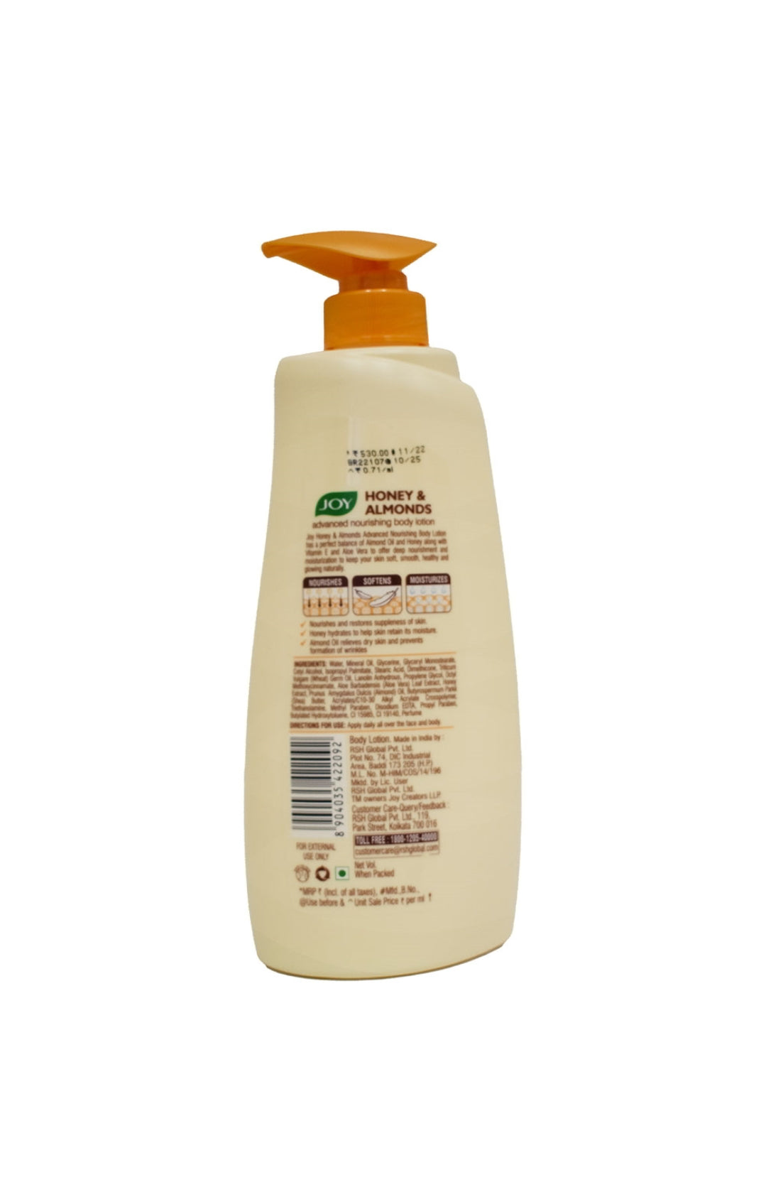 Joy honey and almonds body lotion 750 ml