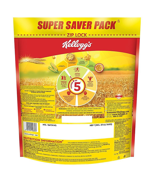 Kellogg's corn flakes original: (875g) - Dailyneeds