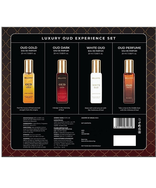 Bella Vita Luxury Oud Experience Parfum Set : 4 x 20 ml