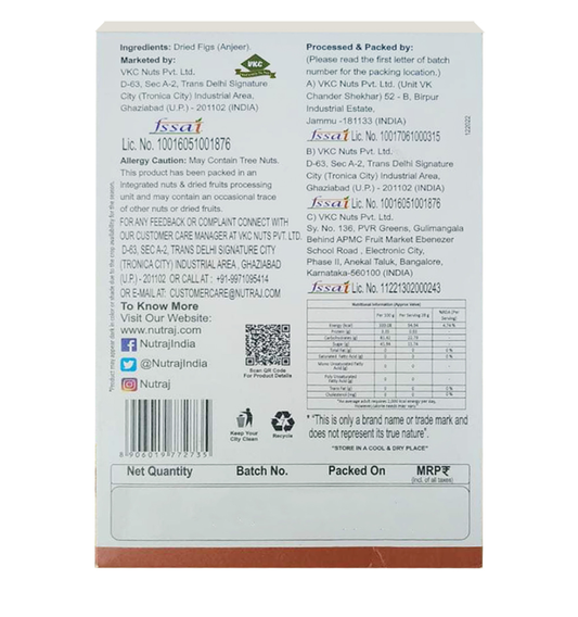 Nutraj anjeer (500g) - Dailyneeds