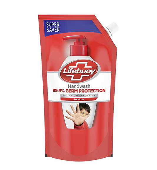 Lifebuoy total 10 protect germ handwash refill (675ml) - Dailyneeds