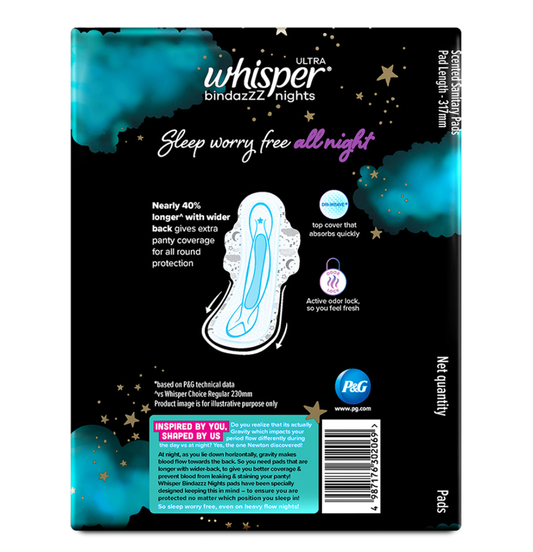 Whisper bindazzz nights (XL+) wings pads :(27 units) - Dailyneeds