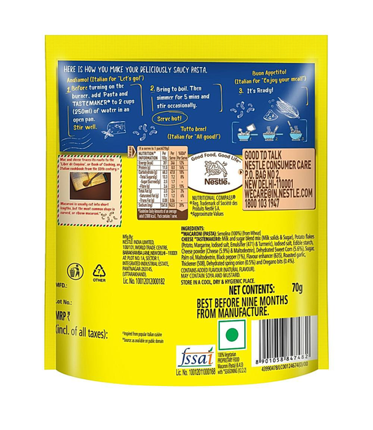 Maggi pazzta cheese macaroni (70g) - Dailyneeds