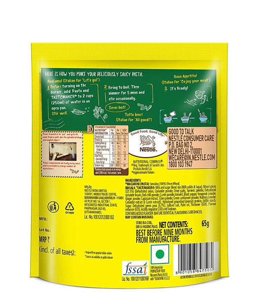 Maggi pazzta masala penne: (65g) - Dailyneeds