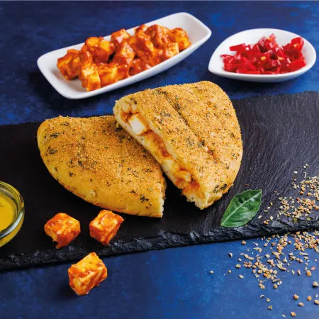 Paneer tikka garlic bread