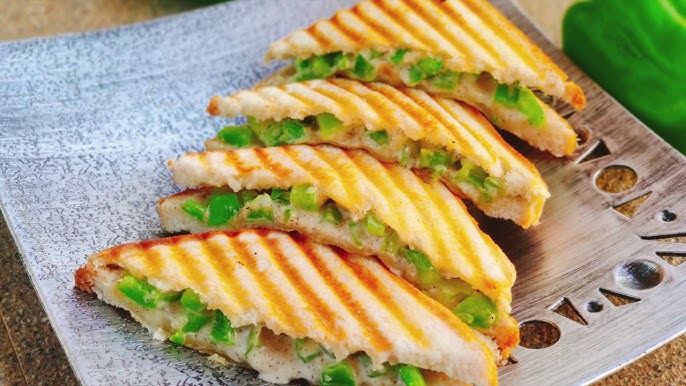 Cheese capsicum sandwich