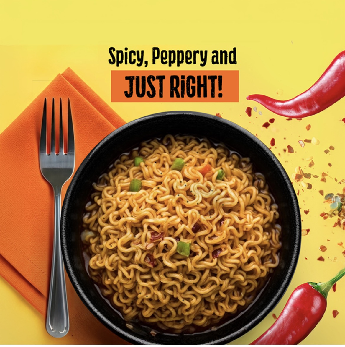Maggi spicy pepper instant noodles 4 pack 248 g