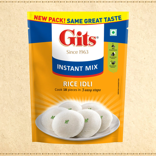 Gits instant rice idli mix (45pcs -500g)