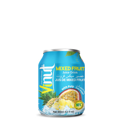 Vinut mixed fruit juice can 250 ml