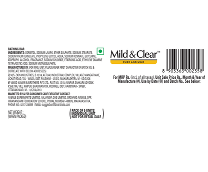 Mild & clear soap with glycerine and bathing oil - Dailyneeds