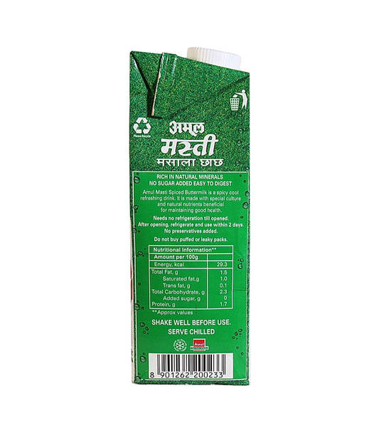 Amul masti spiced buttermilk (chach) 1L