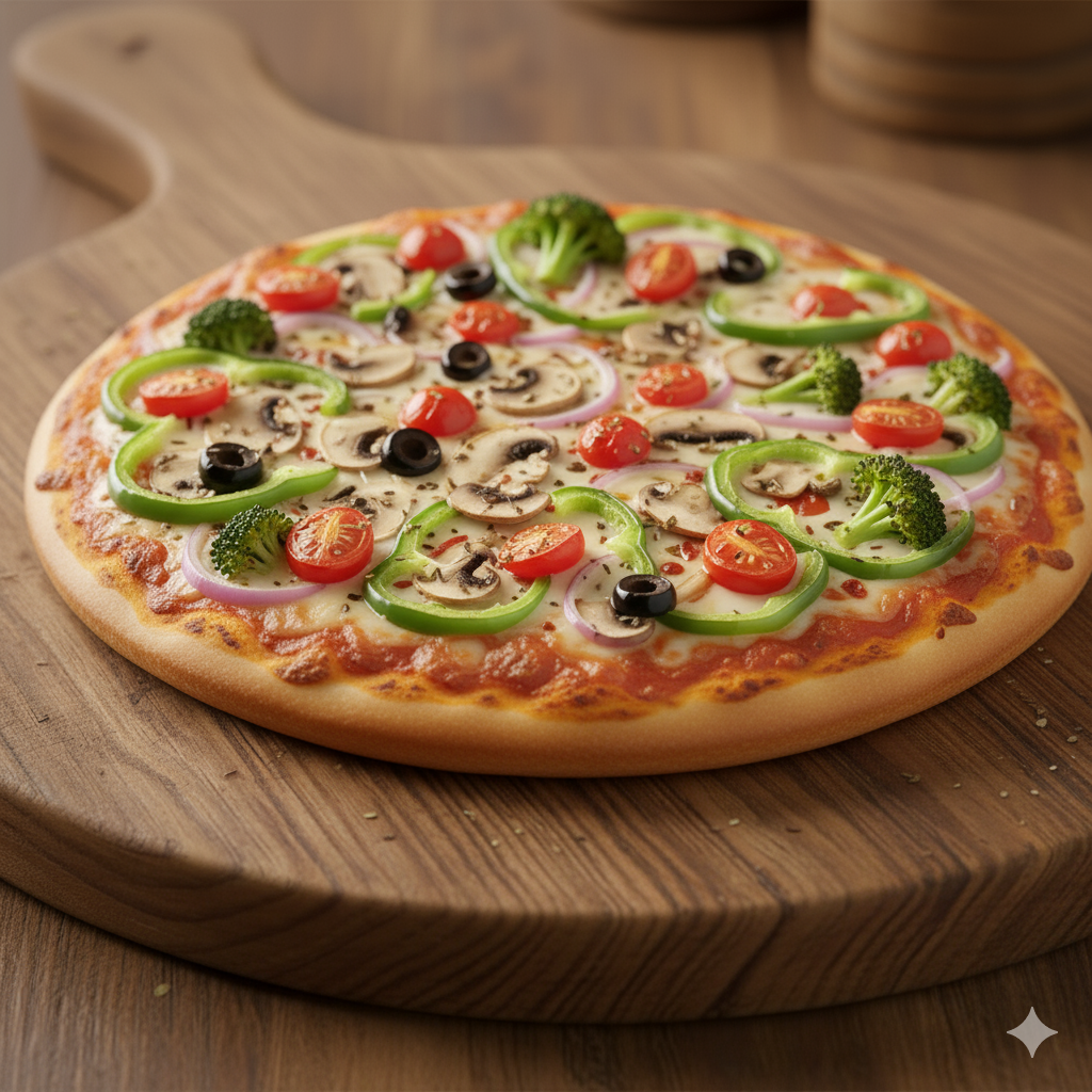 Deluxe veggies pizza (reg)