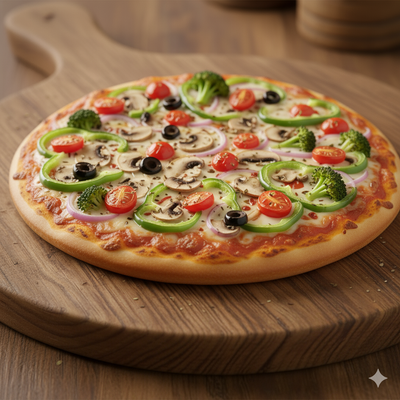 Deluxe veggies pizza (reg)