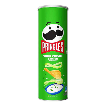 Pringles potato chips-sour cream & onion (107g) - Dailyneeds