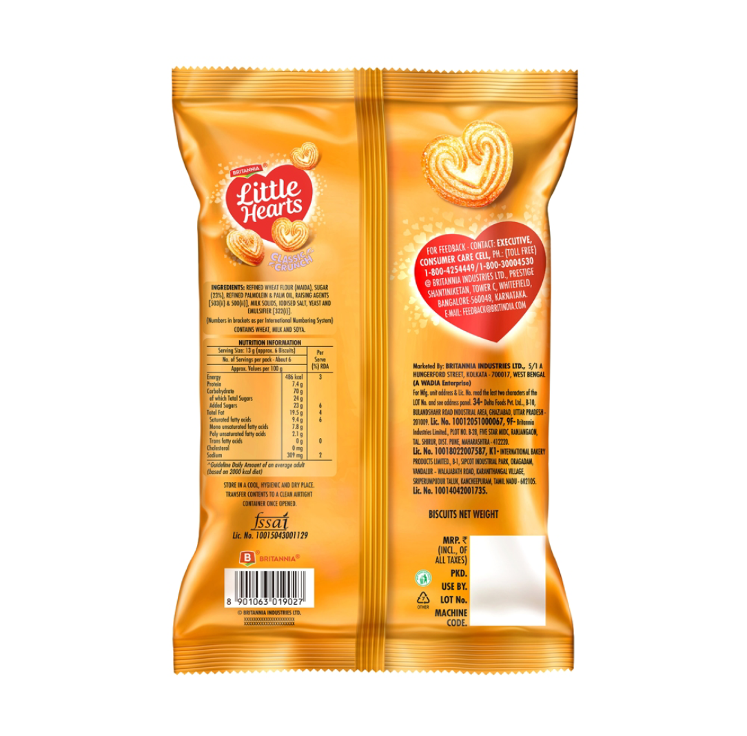 Britannia Little hearts classic (70g) - Dailyneeds