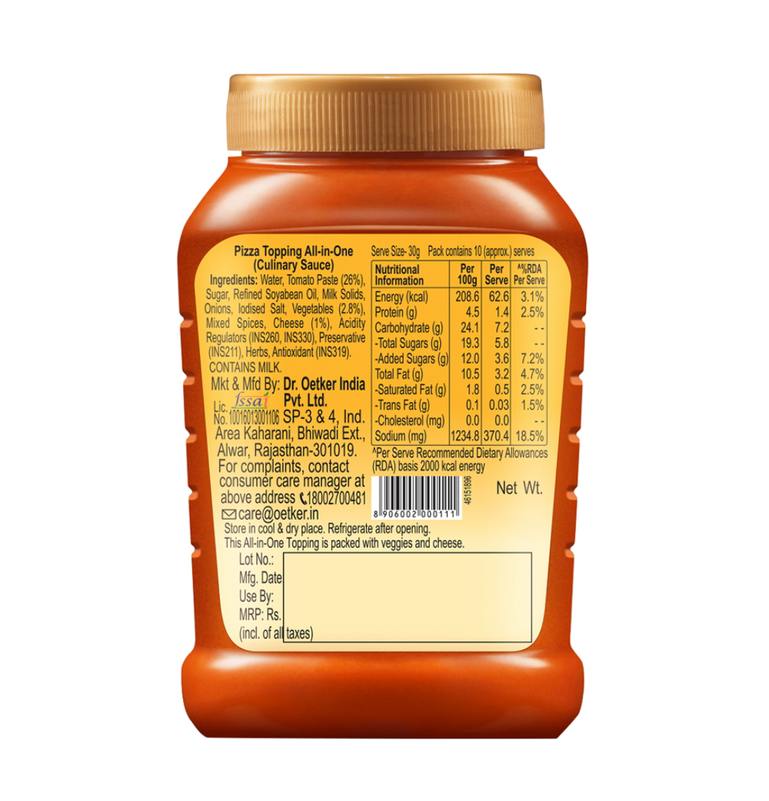 Dr. Oetkar funfoods pizza topping all in one (315g) - Dailyneeds