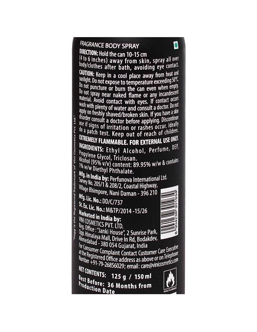 Fogg Absolute Body Spray : 120 ml