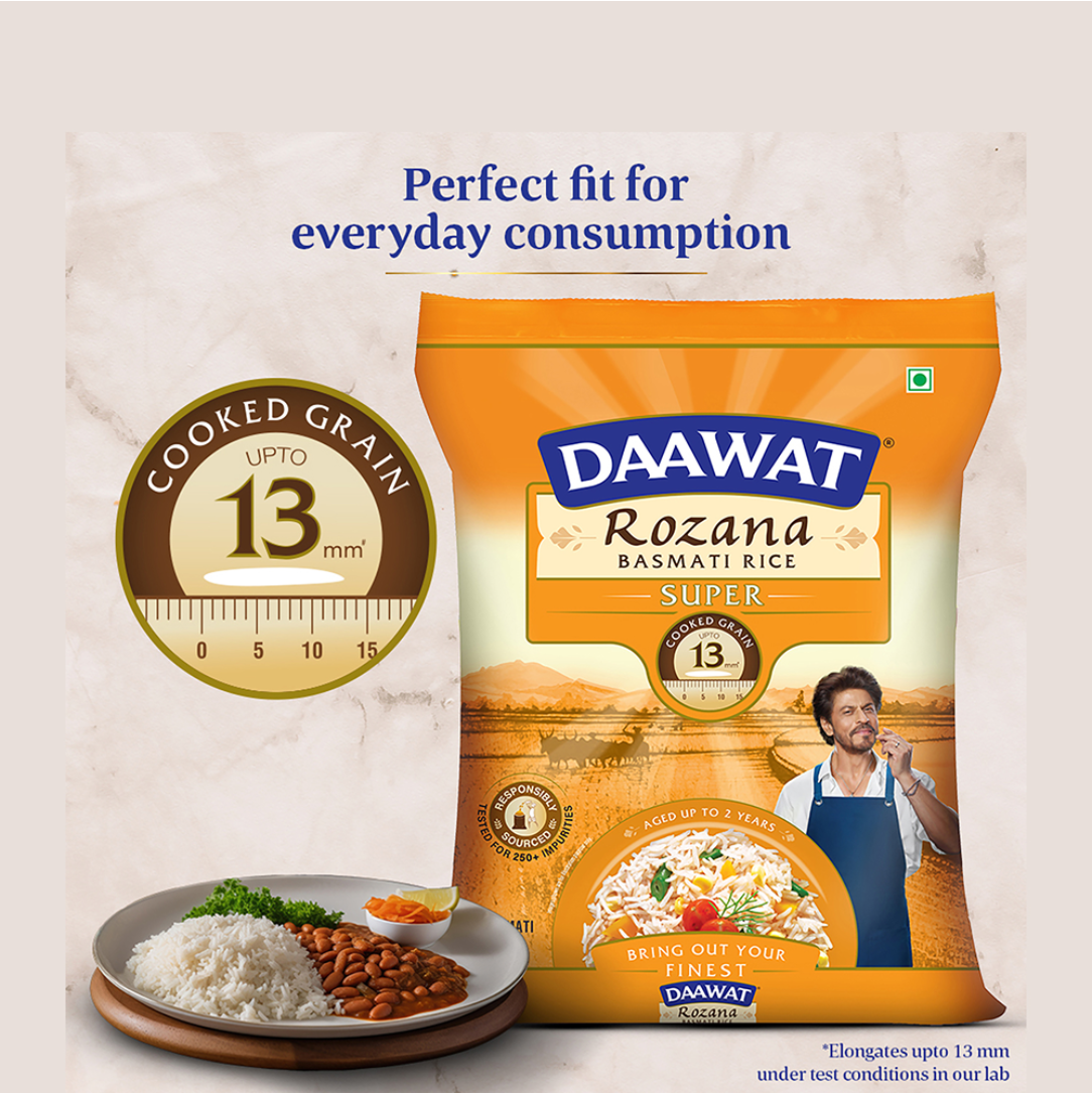 Daawat rozana super basmati rice (5kg) - Dailyneeds