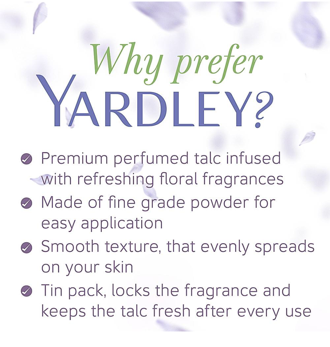 Yardley english lavender talcum powder (250g) - Dailyneeds