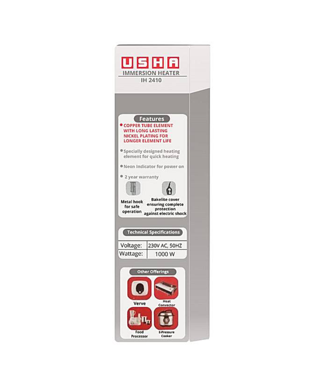 Usha immersion heater 1000W