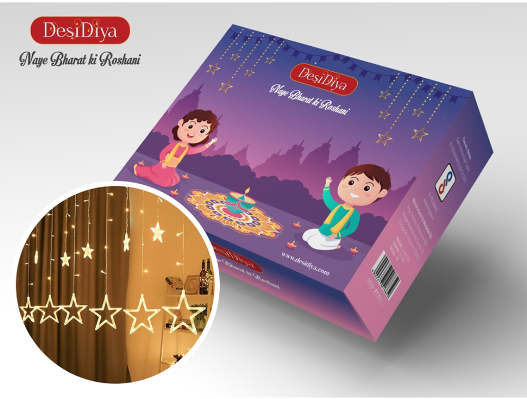 string led star light (warmwhite) - 3 meter