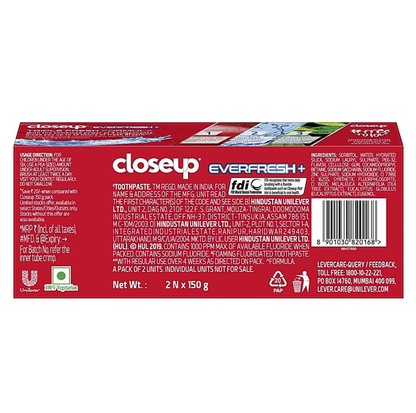 Close-up everfresh+ anti germ toothpaste gel (2×150g) - Dailyneeds