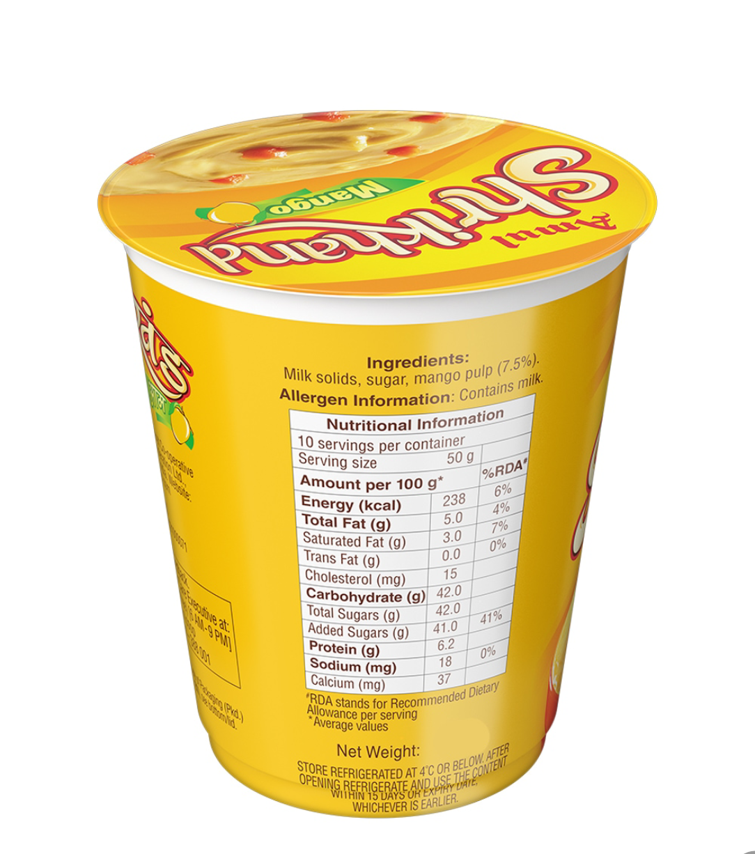 Amul shrikhand mango 500g