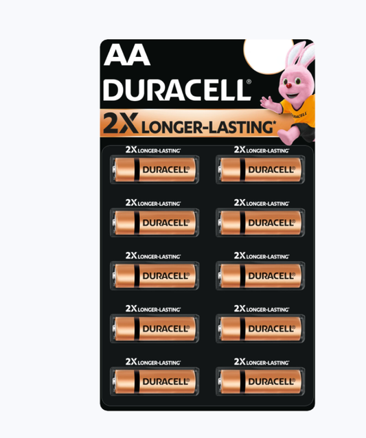 Duracell AA 2x long lasting batteries (10pcs)