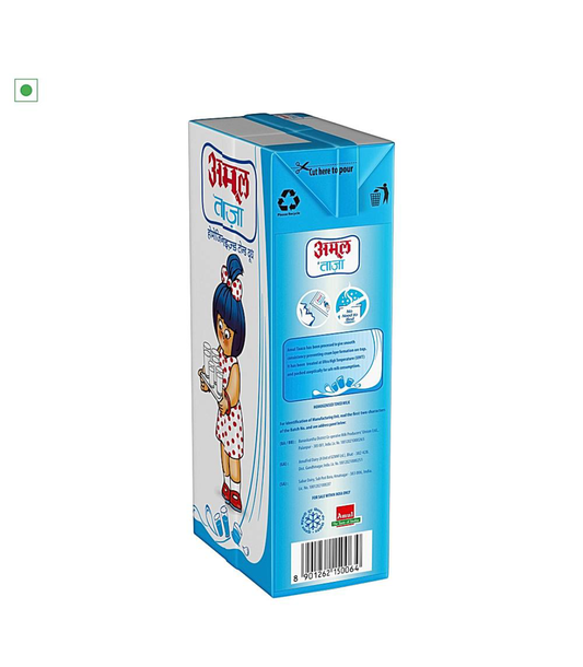 Amul taaza toned milk (1ltr) - Dailyneeds