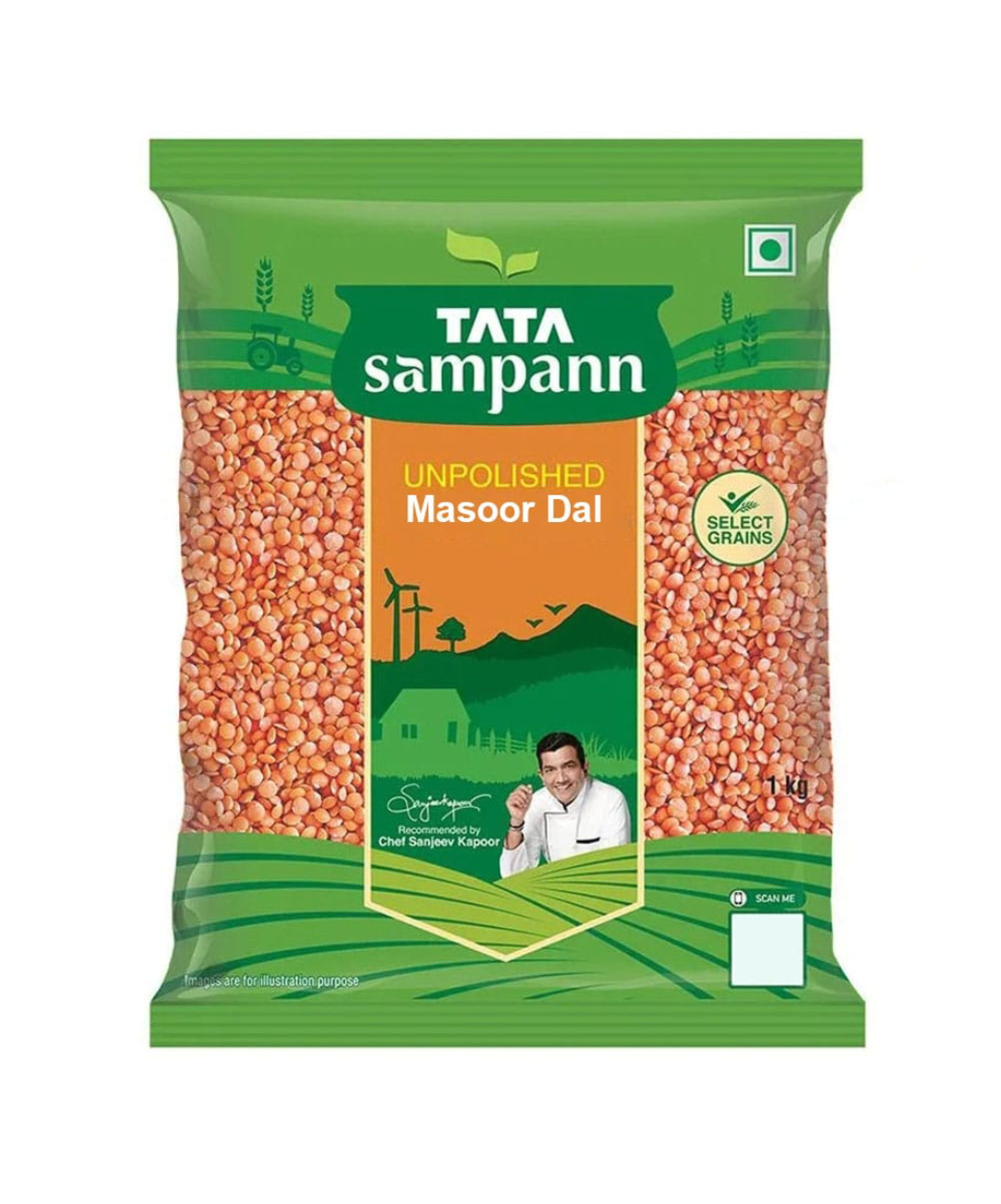 Tata sampann masoor dal : 1kg - Dailyneeds