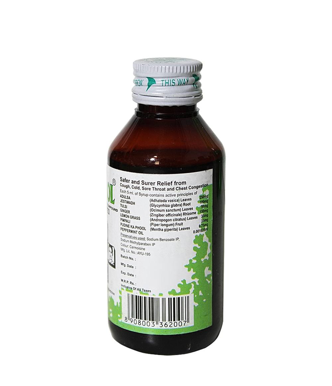 Adusol Tulsi Cough Syrup : 100 ml