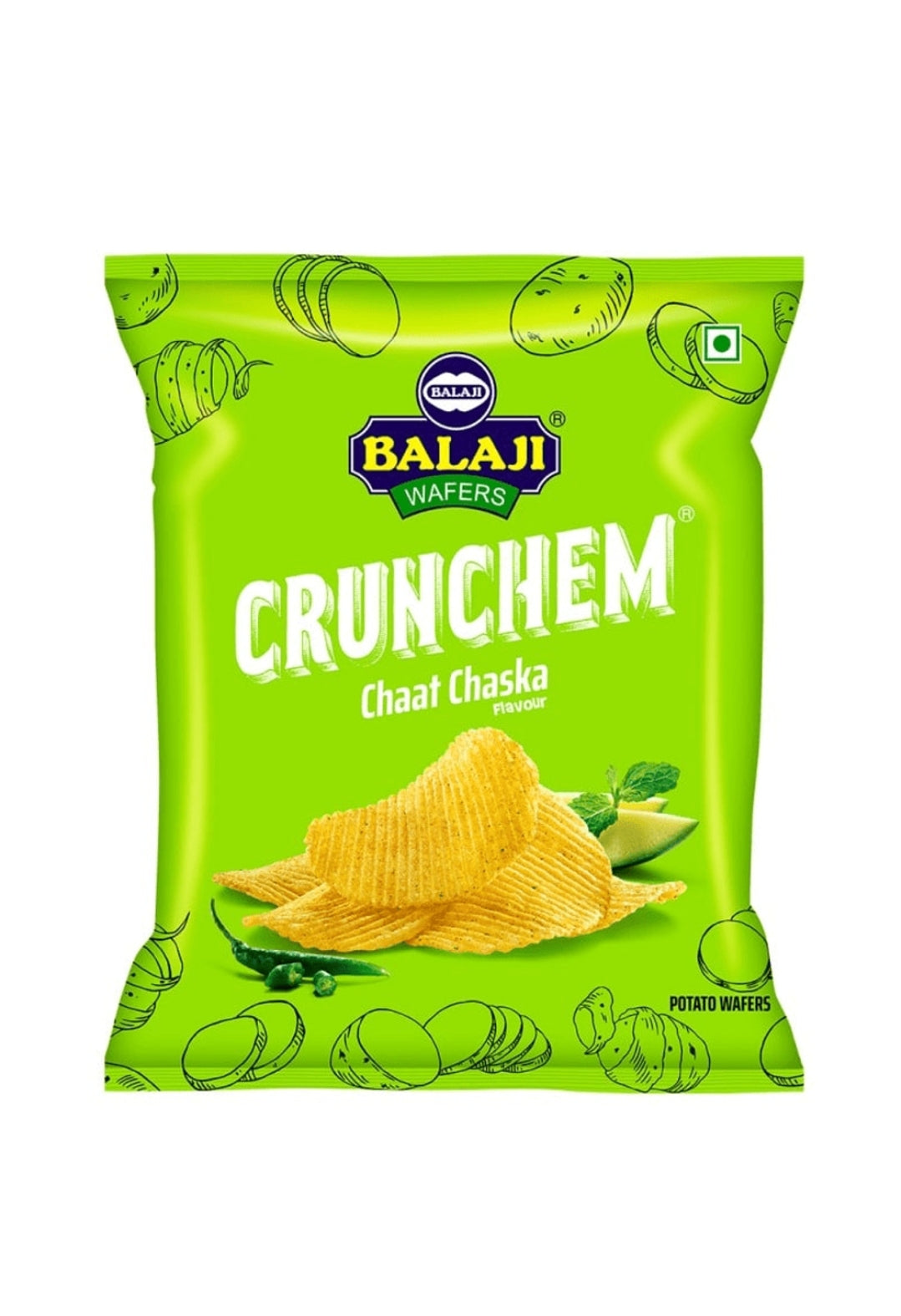 Balaji chat chaska potato wafers 135g