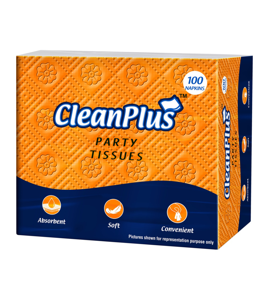 Cleanplus party tissue : 100Units