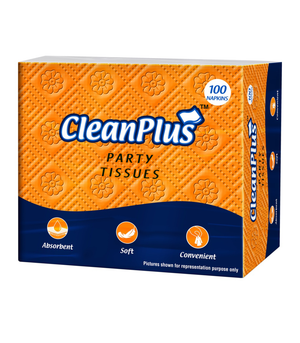 Cleanplus party tissue : 100Units