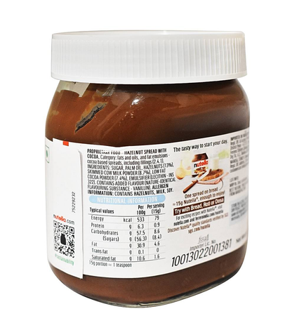 Nutella Ferrero spread with cocoa: (350g) - Dailyneeds