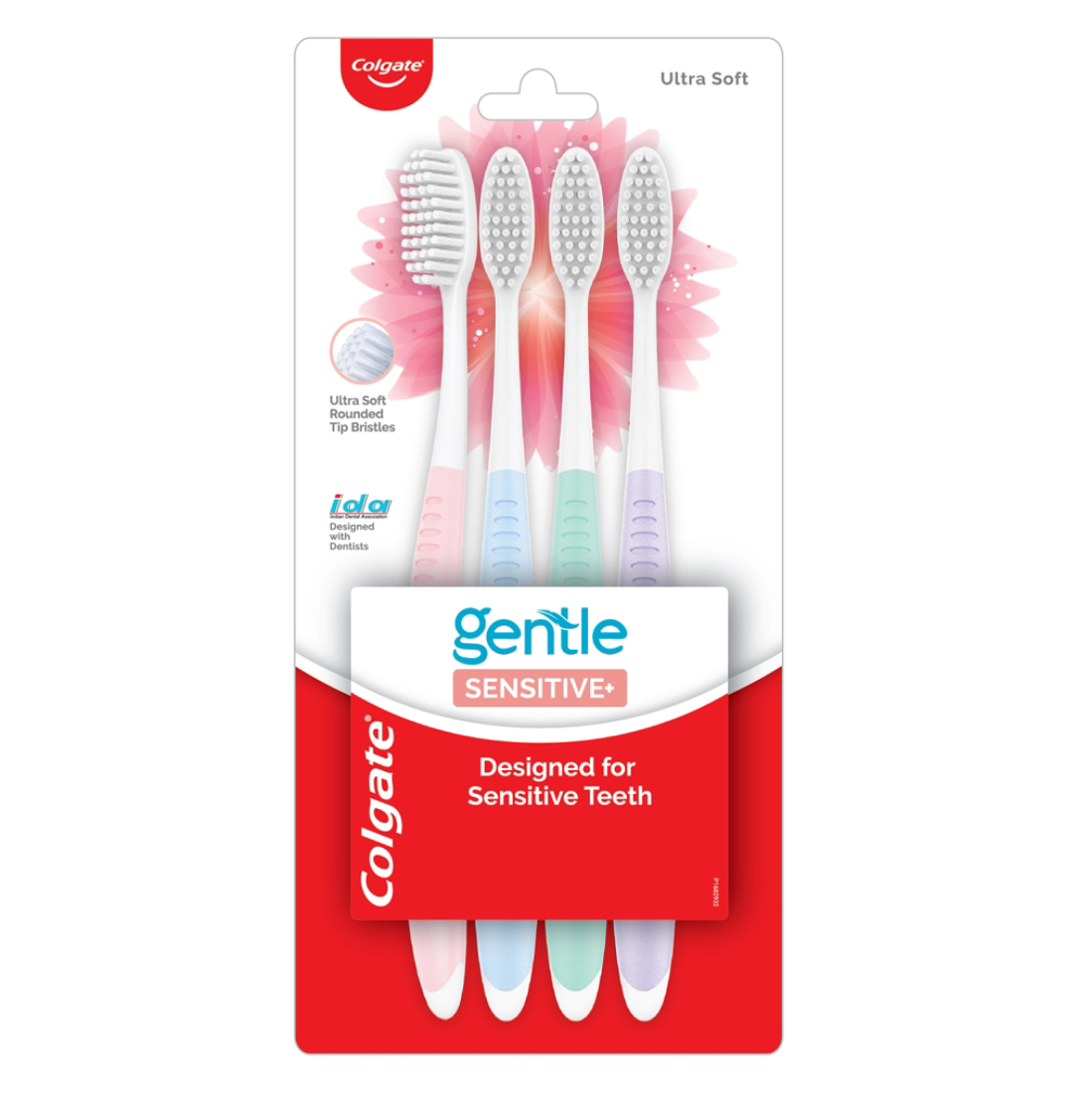Colgate ultrasoft sensitive toothbrush (4 units) - Dailyneeds