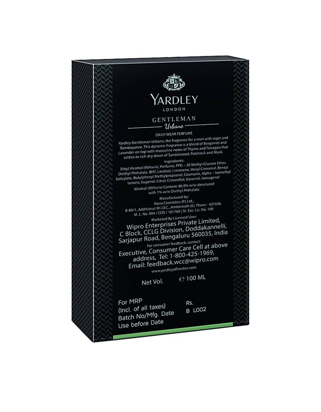 Yardley London Gentleman Urbane Perfume : 100 ml