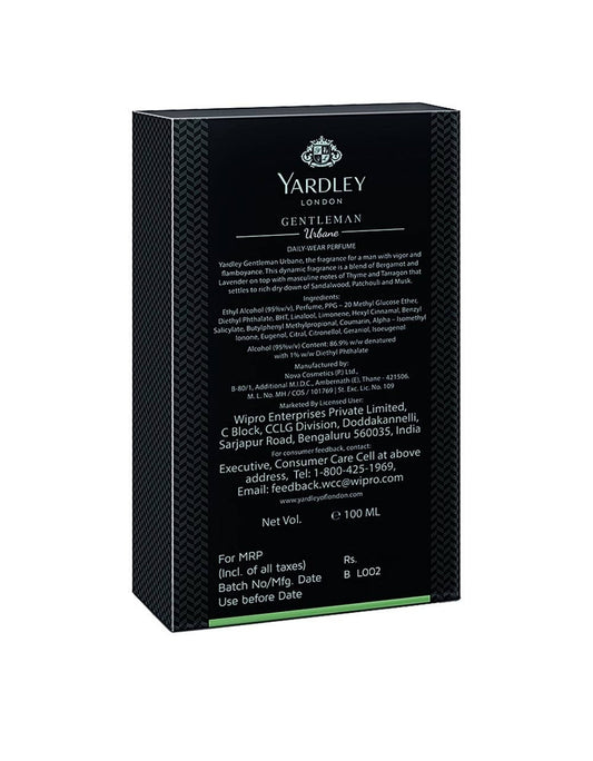 Yardley London Gentleman Urbane Perfume : 100 ml