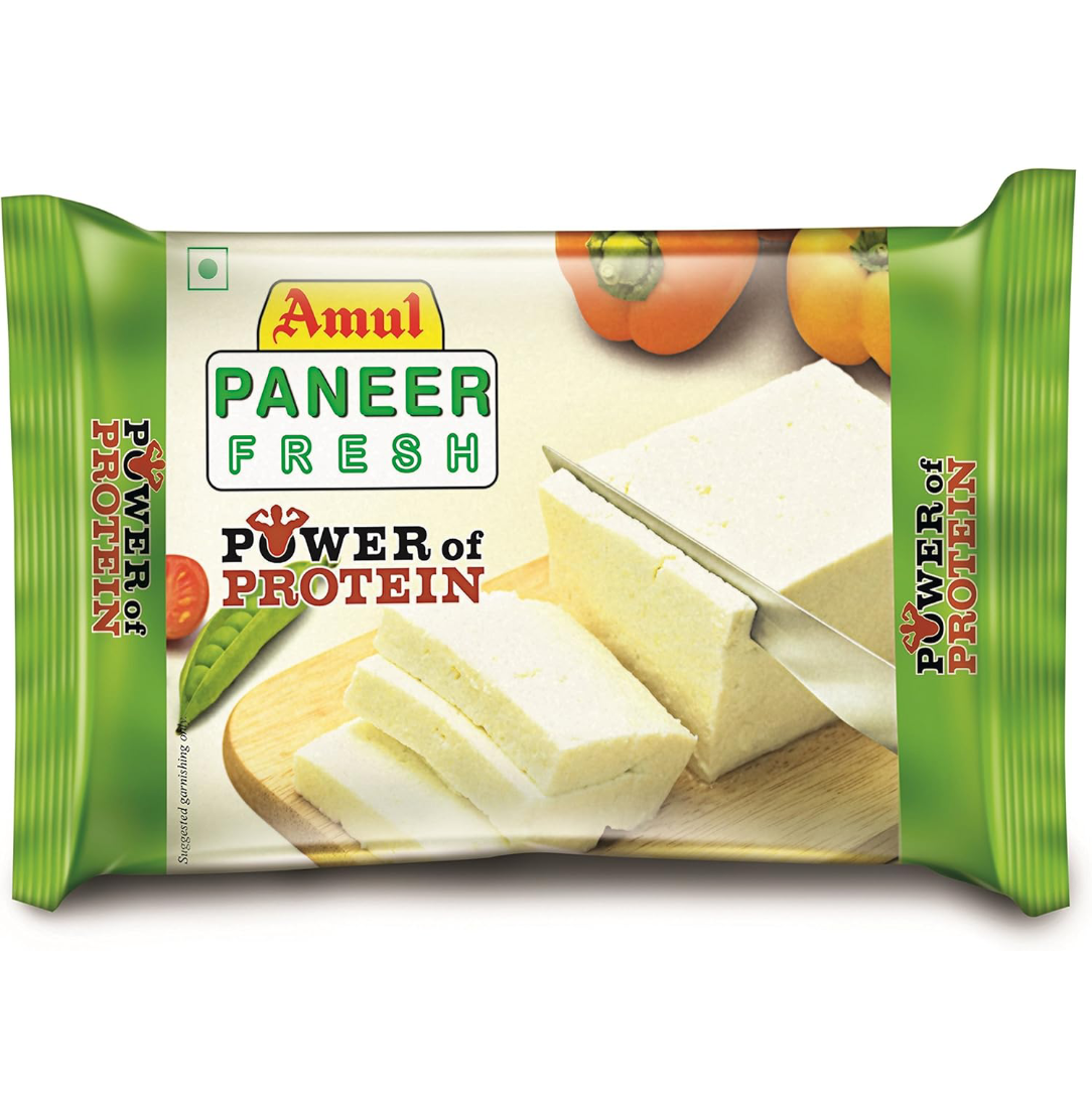 Amul Fresh Paneer Block Pouch, 200 g - Dailyneeds