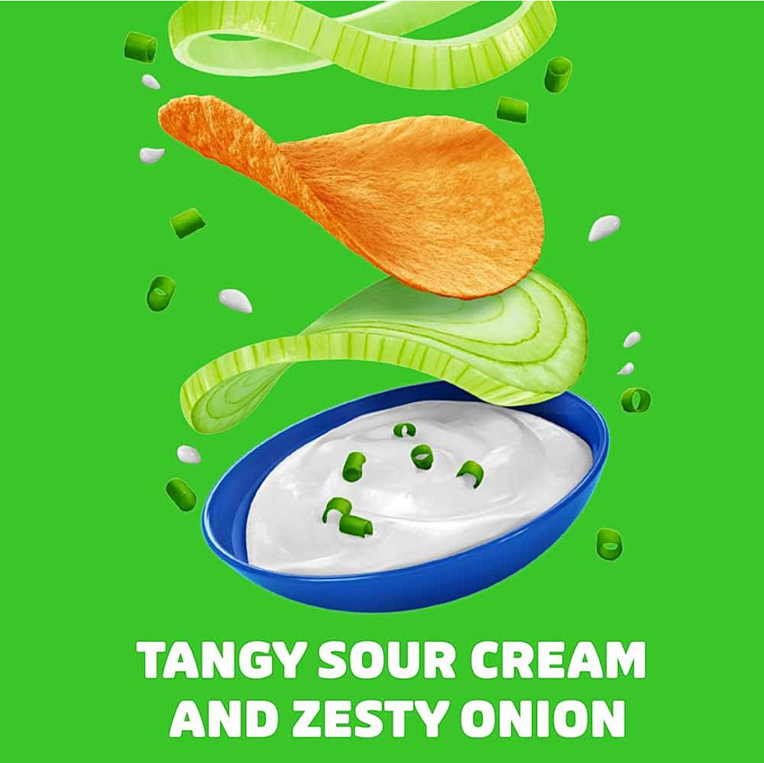 Pringles potato chips-sour cream & onion (107g) - Dailyneeds