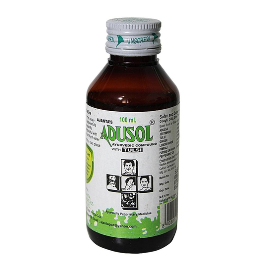 Adusol Tulsi Cough Syrup : 100 ml