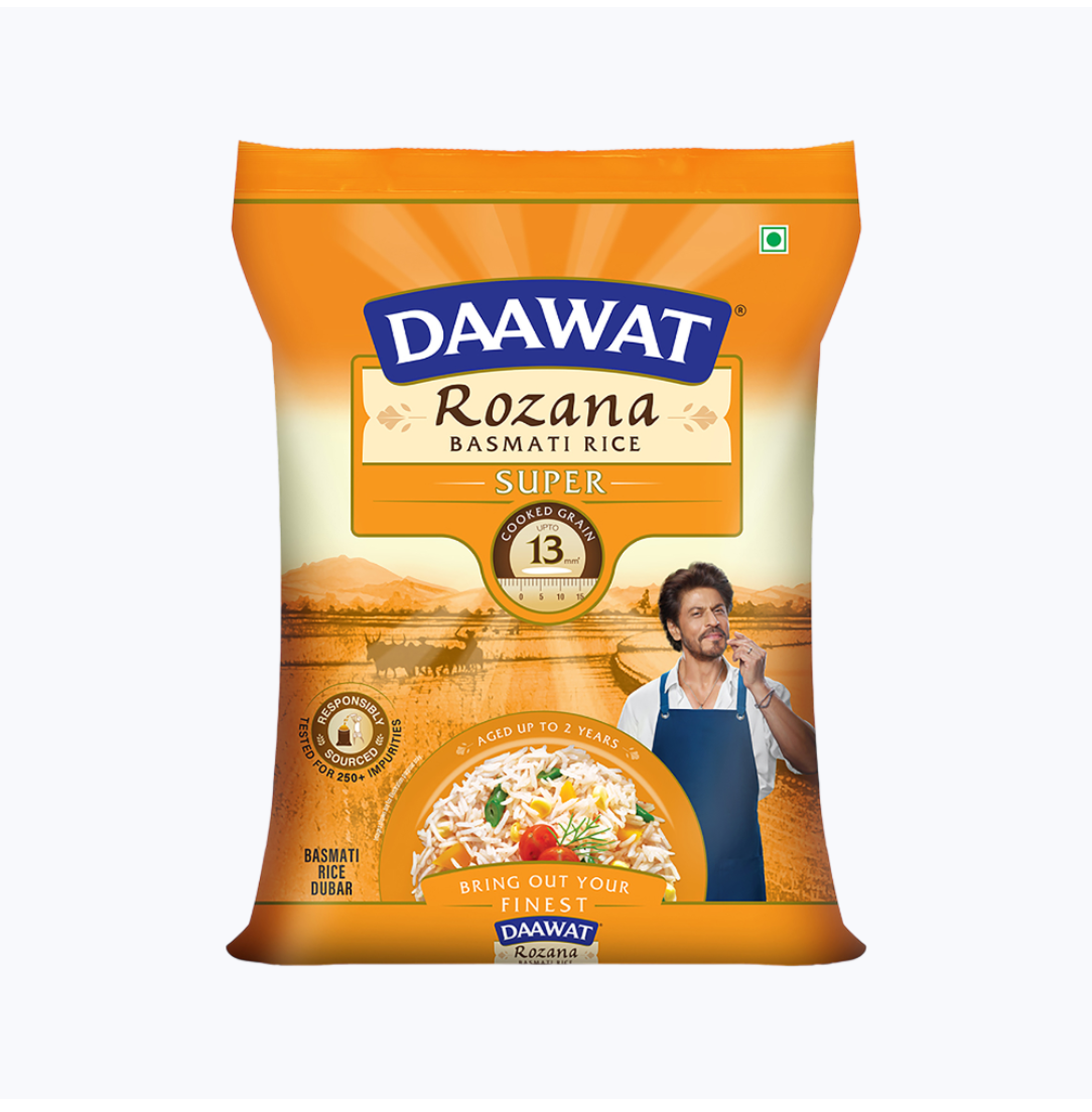 Daawat rozana super basmati rice (5kg) - Dailyneeds