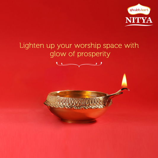 Shubh kart nitya brass kuber deep 52 g -1 unit