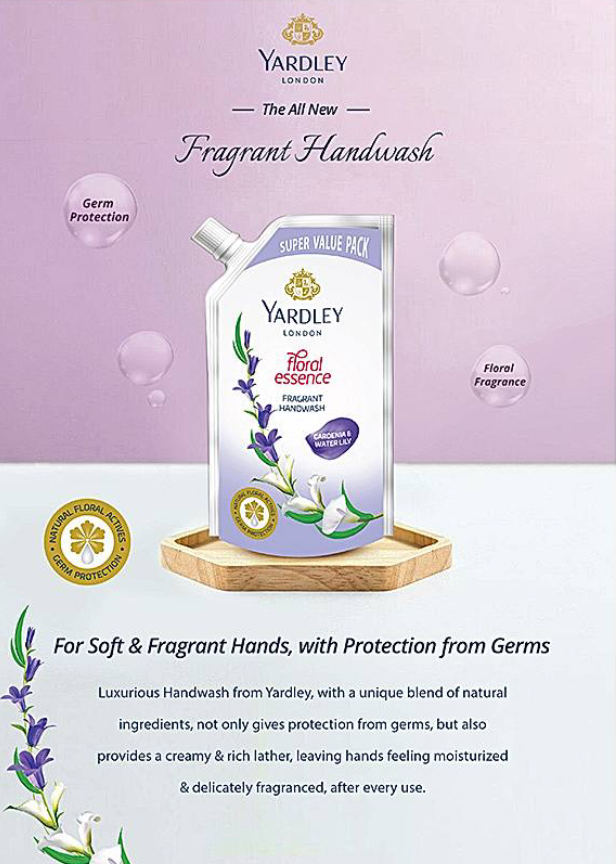 Yardley gardenia water liquid handwash (650ml) - Dailyneeds