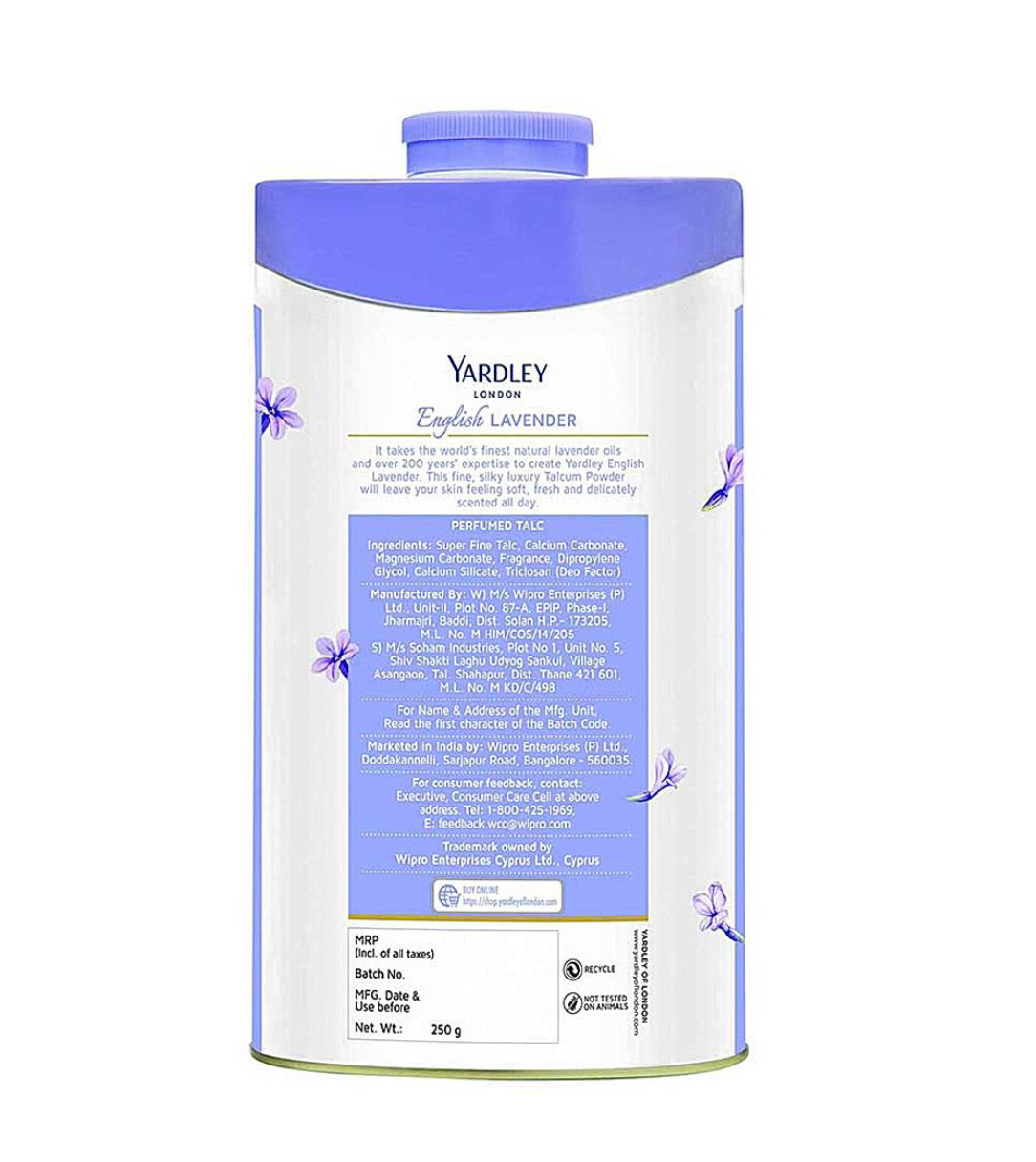 Yardley english lavender talcum powder (250g) - Dailyneeds