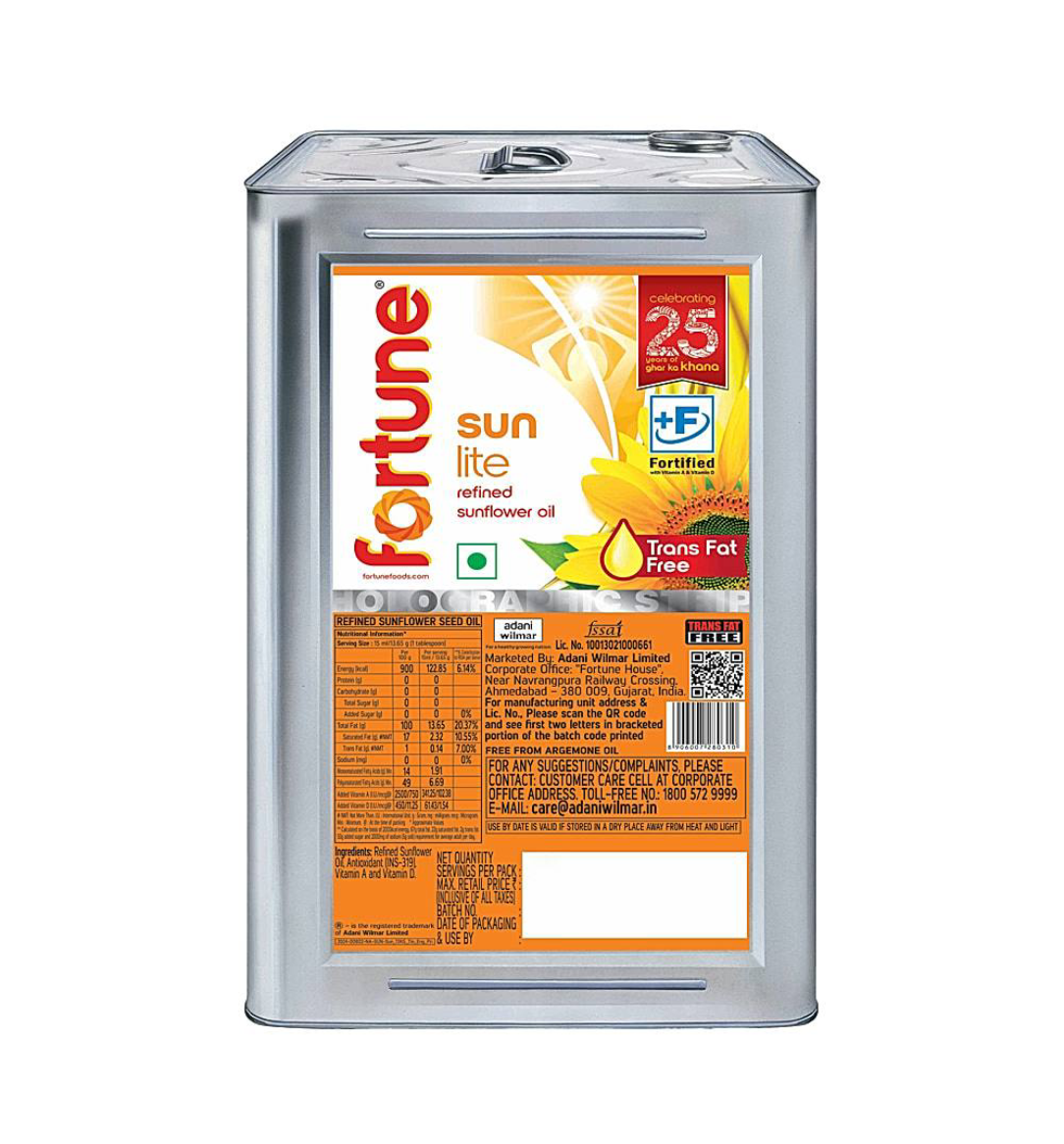 Fortune sunlite refined sunflower oil - Dailyneeds