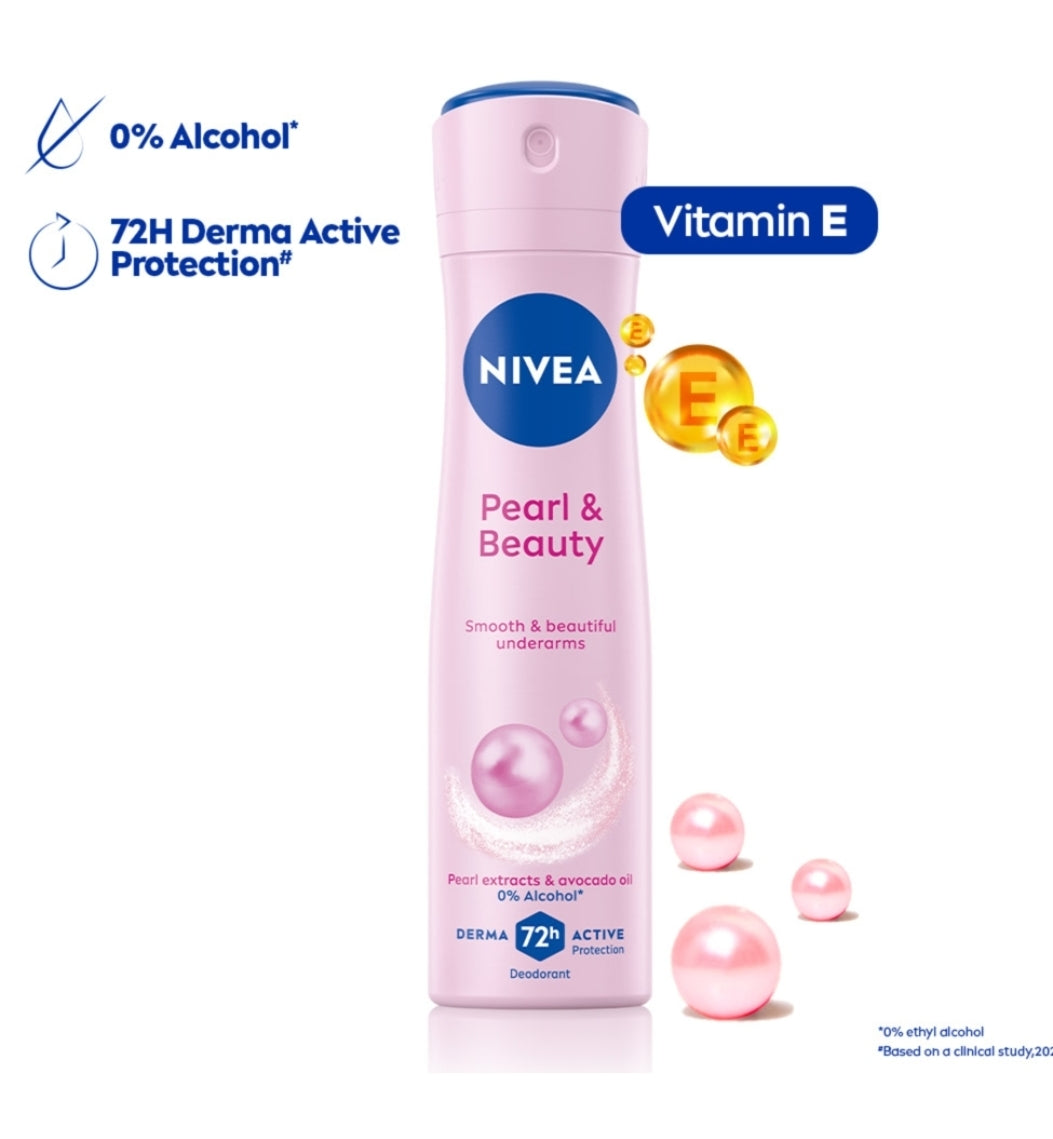 Nivea Pearl & Beauty Deodorant : 150 ml