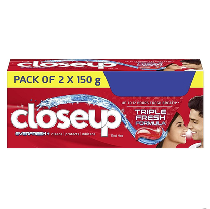 Close-up everfresh+ anti germ toothpaste gel (2×150g) - Dailyneeds